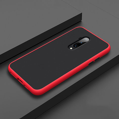 Silikon Hülle Handyhülle und Kunststoff Schutzhülle Tasche R01 für OnePlus 7T Pro Rot