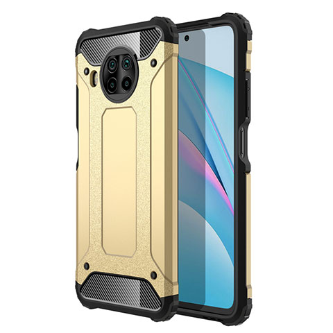 Silikon Hülle Handyhülle und Kunststoff Schutzhülle Tasche R01 für Xiaomi Mi 10i 5G Gold