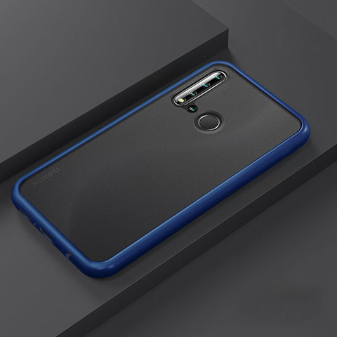 Silikon Hülle Handyhülle und Kunststoff Schutzhülle Tasche R03 für Huawei P20 Lite (2019) Blau