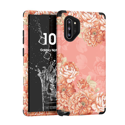 Silikon Hülle Handyhülle und Kunststoff Schutzhülle Tasche Vorder und Rückseite 360 Grad für Samsung Galaxy Note 10 Plus 5G Rosegold