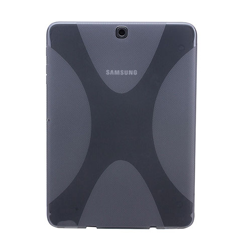 Silikon Hülle Handyhülle X-Line Schutzhülle Durchsichtig Transparent für Samsung Galaxy Tab S2 8.0 SM-T710 SM-T715 Grau