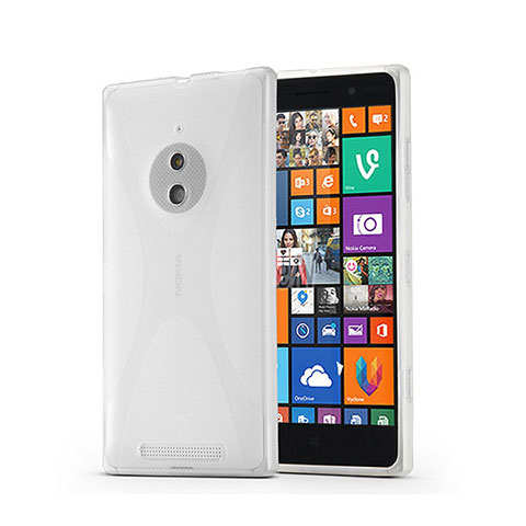 Silikon Hülle Handyhülle X-Line Schutzhülle für Nokia Lumia 830 Weiß