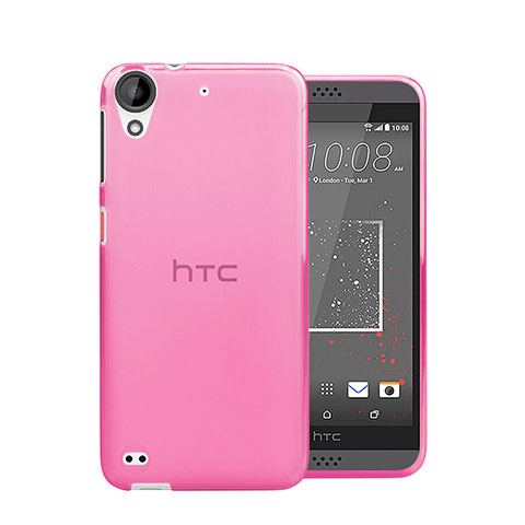 Silikon Hülle Ultra Dünn Schutzhülle Durchsichtig Transparent für HTC Desire 530 Rosa