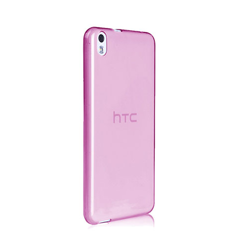 Silikon Hülle Ultra Dünn Schutzhülle Durchsichtig Transparent für HTC Desire 816 Rosa