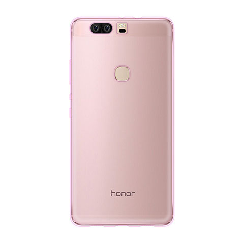 Silikon Hülle Ultra Dünn Schutzhülle Durchsichtig Transparent für Huawei Honor V8 Rosa