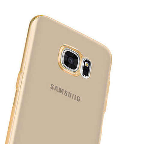 Silikon Hülle Ultra Dünn Schutzhülle Durchsichtig Transparent für Samsung Galaxy S7 Edge G935F Gold