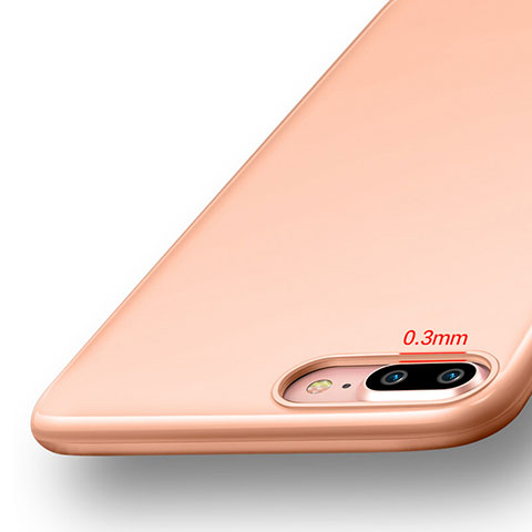 Silikon Schutzhülle Gummi Tasche für Apple iPhone 8 Plus Orange