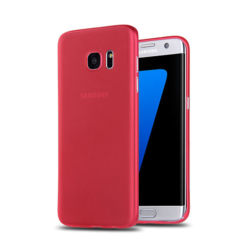 Silikon Schutzhülle Gummi Tasche Matt für Samsung Galaxy S7 Edge G935F Rot