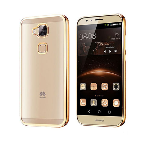 Silikon Schutzhülle Rahmen Tasche Durchsichtig Transparent Matt für Huawei G8 Gold