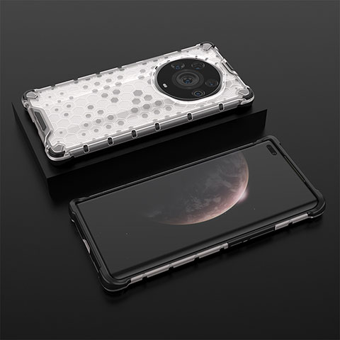 Silikon Schutzhülle Rahmen Tasche Hülle Durchsichtig Transparent 360 Grad Ganzkörper AM2 für Huawei Honor Magic3 Pro+ Plus 5G Weiß