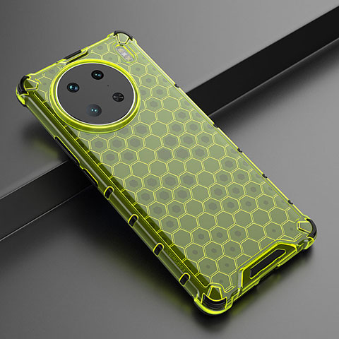 Silikon Schutzhülle Rahmen Tasche Hülle Durchsichtig Transparent 360 Grad Ganzkörper AM3 für Vivo X90 Pro 5G Grün