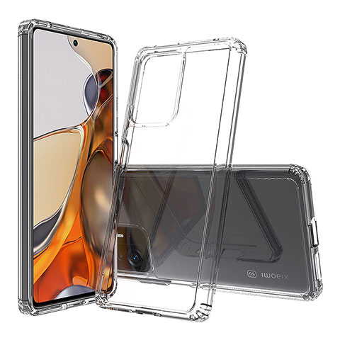 Silikon Schutzhülle Rahmen Tasche Hülle Durchsichtig Transparent 360 Grad Ganzkörper ZJ5 für Xiaomi Mi 11T 5G Klar