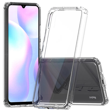 Silikon Schutzhülle Rahmen Tasche Hülle Durchsichtig Transparent 360 Grad Ganzkörper ZJ5 für Xiaomi Redmi 9A Klar