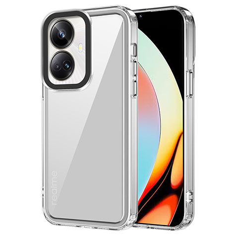 Silikon Schutzhülle Rahmen Tasche Hülle Durchsichtig Transparent AC1 für Realme 10 Pro+ Plus 5G Klar