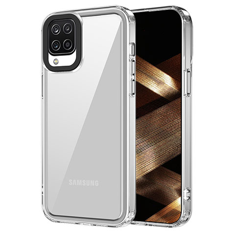 Silikon Schutzhülle Rahmen Tasche Hülle Durchsichtig Transparent AC1 für Samsung Galaxy A12 Nacho Klar