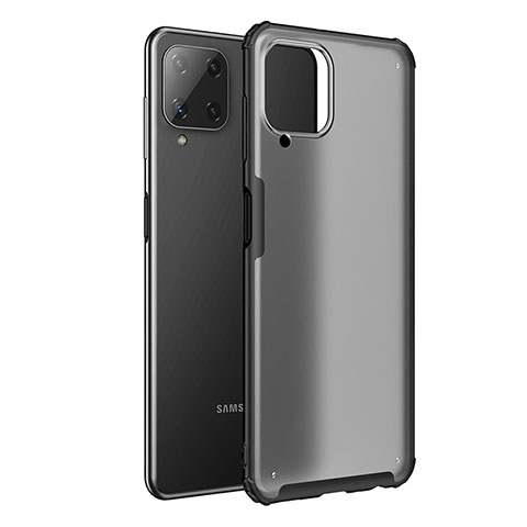 Silikon Schutzhülle Rahmen Tasche Hülle Durchsichtig Transparent für Samsung Galaxy A22 4G Schwarz