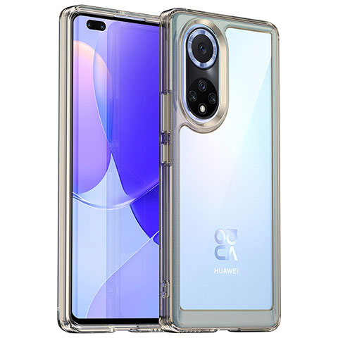 Silikon Schutzhülle Rahmen Tasche Hülle Durchsichtig Transparent J01S für Huawei Honor 50 Pro 5G Grau