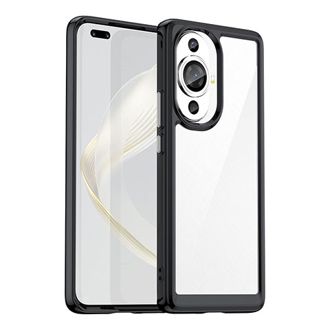 Silikon Schutzhülle Rahmen Tasche Hülle Durchsichtig Transparent J01S für Huawei Nova 11 Ultra Schwarz