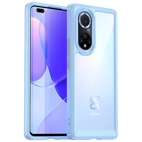 Silikon Schutzhülle Rahmen Tasche Hülle Durchsichtig Transparent J01S für Huawei Nova 9 Pro Hellblau