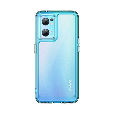 Silikon Schutzhülle Rahmen Tasche Hülle Durchsichtig Transparent J01S für OnePlus Nord CE 2 5G Cyan