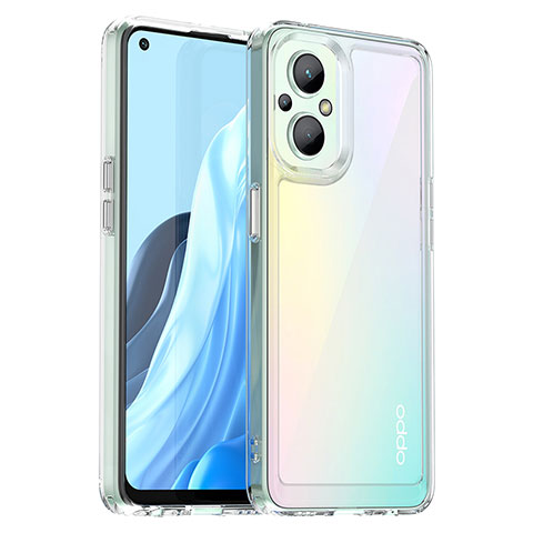 Silikon Schutzhülle Rahmen Tasche Hülle Durchsichtig Transparent J01S für Oppo A96 5G Klar