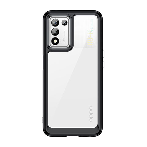 Silikon Schutzhülle Rahmen Tasche Hülle Durchsichtig Transparent J01S für Oppo K9S 5G Schwarz