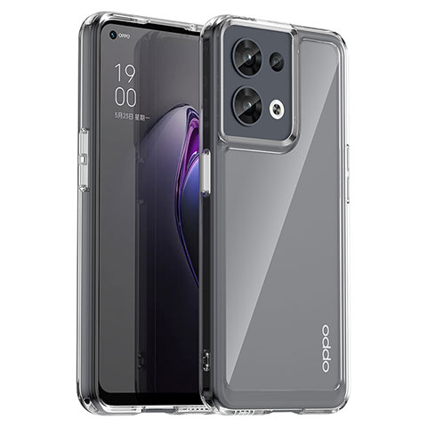 Silikon Schutzhülle Rahmen Tasche Hülle Durchsichtig Transparent J01S für Oppo Reno8 5G Klar