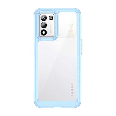 Silikon Schutzhülle Rahmen Tasche Hülle Durchsichtig Transparent J01S für Realme 9 SE 5G Blau