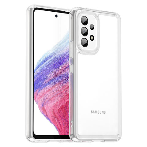 Silikon Schutzhülle Rahmen Tasche Hülle Durchsichtig Transparent J01S für Samsung Galaxy A53 5G Klar