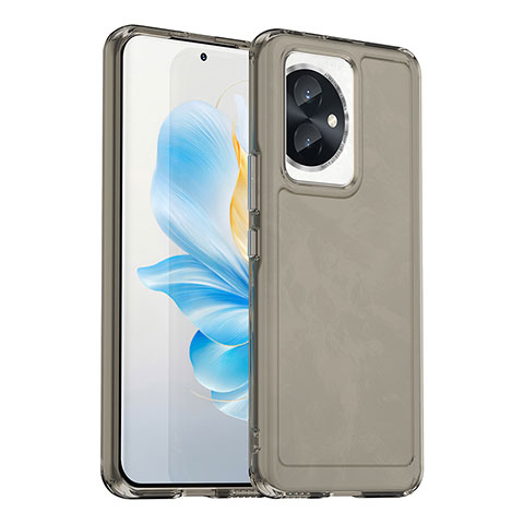 Silikon Schutzhülle Rahmen Tasche Hülle Durchsichtig Transparent J02S für Huawei Honor 100 5G Grau