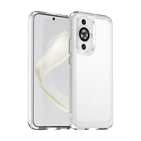 Silikon Schutzhülle Rahmen Tasche Hülle Durchsichtig Transparent J02S für Huawei Nova 11 Klar