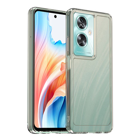 Silikon Schutzhülle Rahmen Tasche Hülle Durchsichtig Transparent J02S für Oppo A2 5G Grau