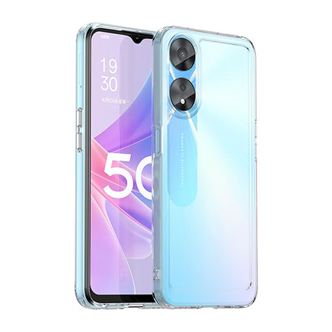 Silikon Schutzhülle Rahmen Tasche Hülle Durchsichtig Transparent J02S für Oppo A58 5G Klar