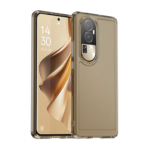 Silikon Schutzhülle Rahmen Tasche Hülle Durchsichtig Transparent J02S für Oppo Reno10 Pro+ Plus 5G Grau