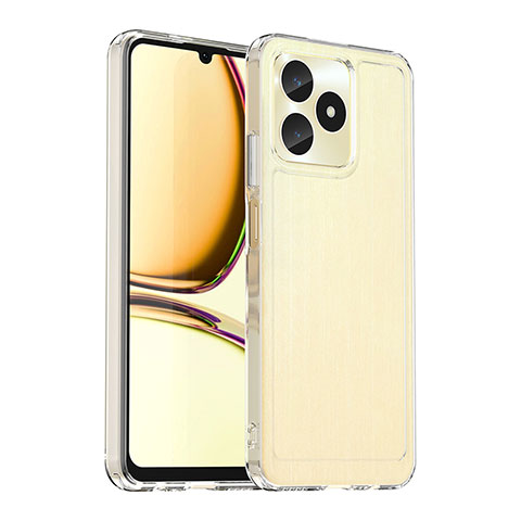 Silikon Schutzhülle Rahmen Tasche Hülle Durchsichtig Transparent J02S für Realme C53 India Klar