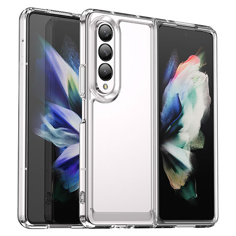 Silikon Schutzhülle Rahmen Tasche Hülle Durchsichtig Transparent J02S für Samsung Galaxy Z Fold4 5G Klar