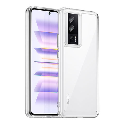 Silikon Schutzhülle Rahmen Tasche Hülle Durchsichtig Transparent J02S für Xiaomi Poco F5 Pro 5G Klar