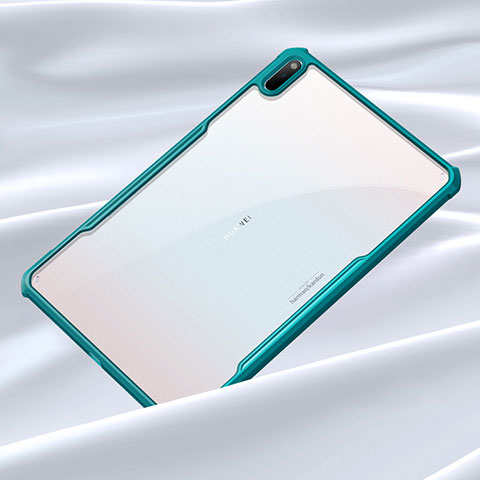 Silikon Schutzhülle Rahmen Tasche Hülle Durchsichtig Transparent Spiegel für Huawei MatePad 10.4 Cyan