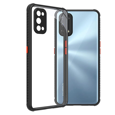 Silikon Schutzhülle Rahmen Tasche Hülle Durchsichtig Transparent Spiegel für Realme 7 Pro Schwarz