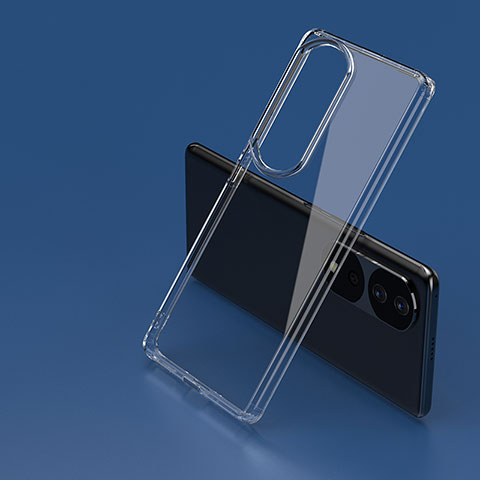 Silikon Schutzhülle Rahmen Tasche Hülle Durchsichtig Transparent W01L für Huawei Honor 70 Pro+ Plus 5G Klar