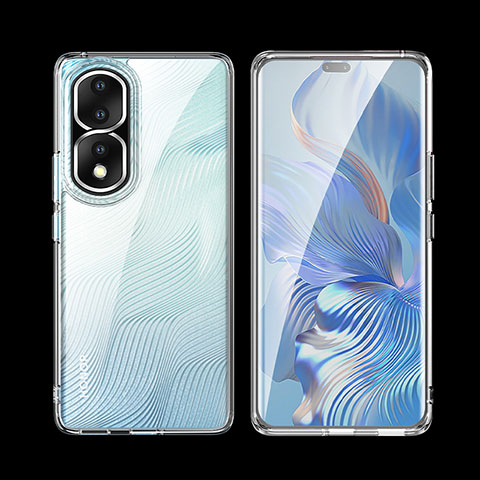 Silikon Schutzhülle Rahmen Tasche Hülle Durchsichtig Transparent W01L für Huawei Honor 80 Pro Flat 5G Klar