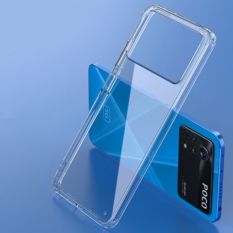 Silikon Schutzhülle Rahmen Tasche Hülle Durchsichtig Transparent W01L für Xiaomi Redmi Note 11E Pro 5G Klar