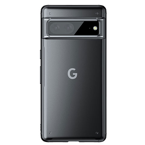 Silikon Schutzhülle Rahmen Tasche Hülle Durchsichtig Transparent WL1 für Google Pixel 7 5G Schwarz