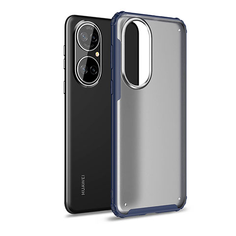 Silikon Schutzhülle Rahmen Tasche Hülle Durchsichtig Transparent WL1 für Huawei P50 Blau