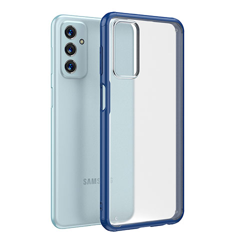 Silikon Schutzhülle Rahmen Tasche Hülle Durchsichtig Transparent WL1 für Samsung Galaxy F23 5G Blau