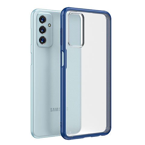 Silikon Schutzhülle Rahmen Tasche Hülle Durchsichtig Transparent WL1 für Samsung Galaxy M23 5G Blau