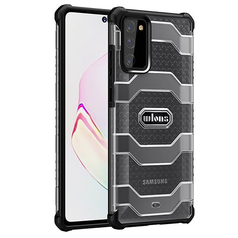 Silikon Schutzhülle Rahmen Tasche Hülle Durchsichtig Transparent WL1 für Samsung Galaxy Note 20 5G Schwarz