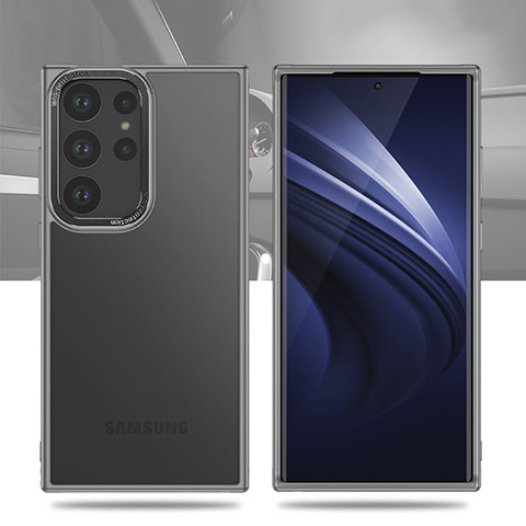 Silikon Schutzhülle Rahmen Tasche Hülle Durchsichtig Transparent WL1 für Samsung Galaxy S22 Ultra 5G Klar