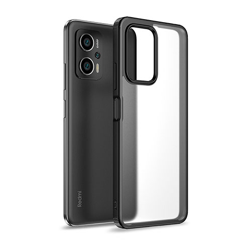 Silikon Schutzhülle Rahmen Tasche Hülle Durchsichtig Transparent WL1 für Xiaomi Poco X4 GT 5G Schwarz