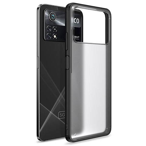 Silikon Schutzhülle Rahmen Tasche Hülle Durchsichtig Transparent WL1 für Xiaomi Poco X4 Pro 5G Schwarz